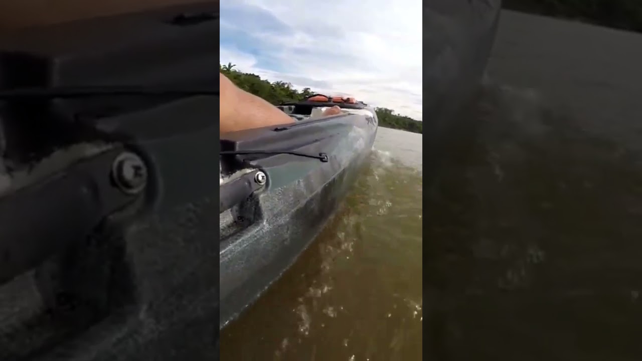 caiaque motorizado mako 110 motor vulcan 2.5 52cc #fishing #fishingvideo #caiaque #fisherman