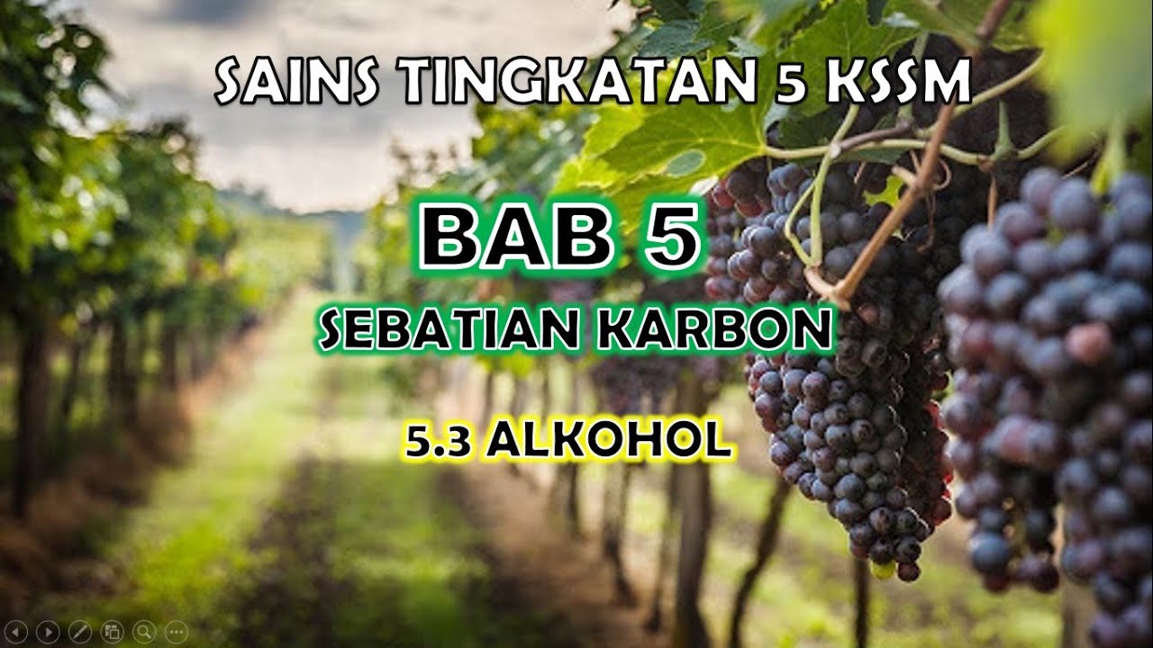 SAINS TINGKATAN 5 KSSM I BAB 5 I 5.3 : ALKOHOL