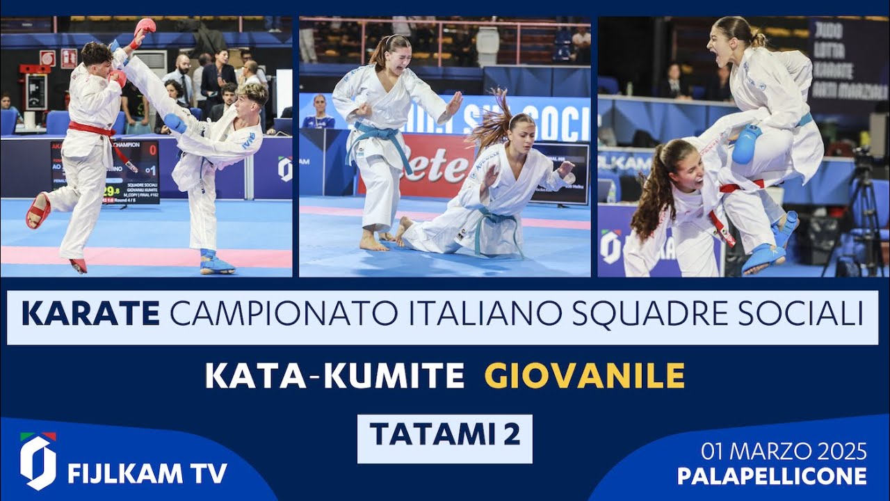 🥋 Karate 👉 Campionato a Squadre Sociali Giovanile 2025 🟢 Tatami 2