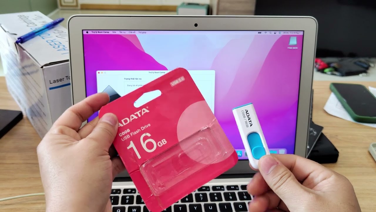 Cài MacOS và Cài Win 10 cho Macbook Air