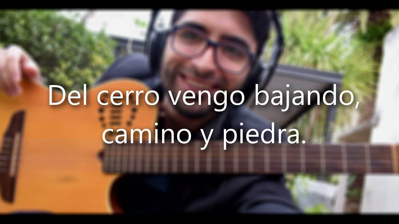 Piedra y camino (La menor) | Karaoke - Pista (Letra)