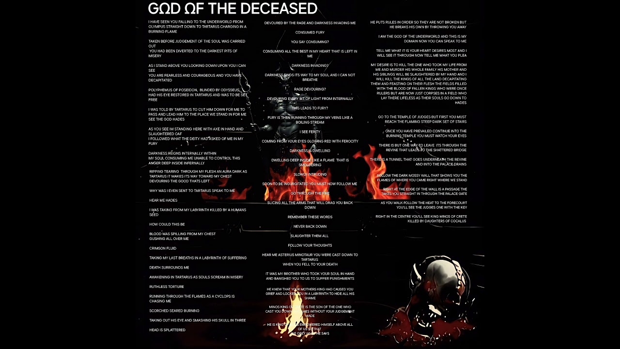 TRACK 04 G&Omega;D &Omega;F THE DECEASED FROM DARK MINOTAUR ALBUM AM&Omega;NGST THE L&Omega;ST S&Omega;ULS &Omega;F HADES