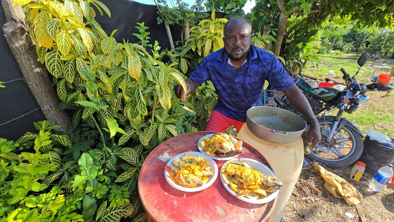 Hunting fish in murky waters cook with crackers 