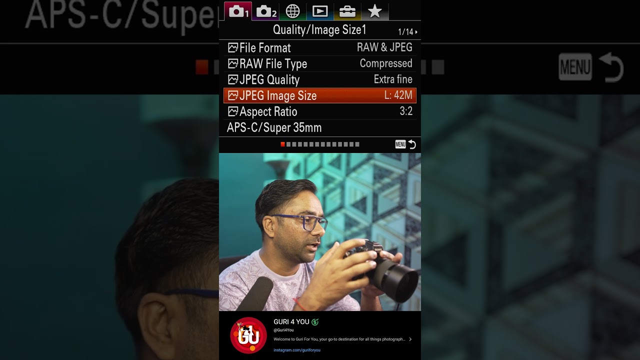 JPG Image Size L 42 Megapixel, M18 Megapixel, S 11 Megapixel   || Sony a7R III, a7m III, a7s III