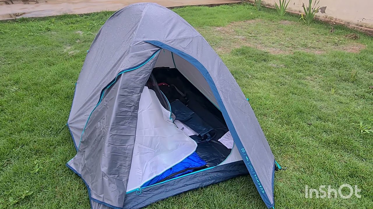Seria a melhor Barraca Custo-benefício? Mh100 Quechua 2 pessoas - Teste na chuva - Espaço interno