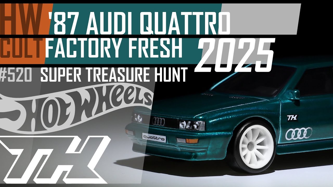 Hot Wheels '87 Audi Quattro Factory Fresh Super Treasure Hunt [2025]