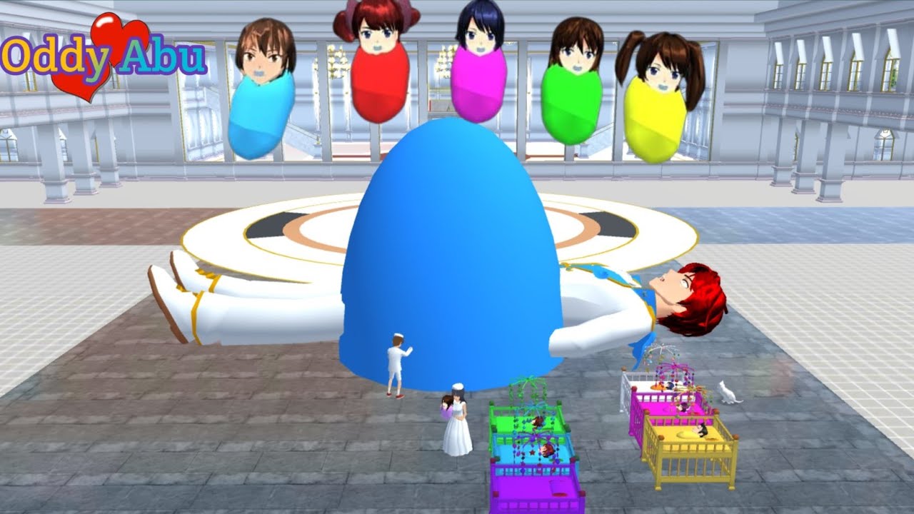 Raja Taiga Hamil🤰 Jadi Raksasa Melahirkan Banyak Bayi Terkena Sihir Jahat l Sakura School Simulator