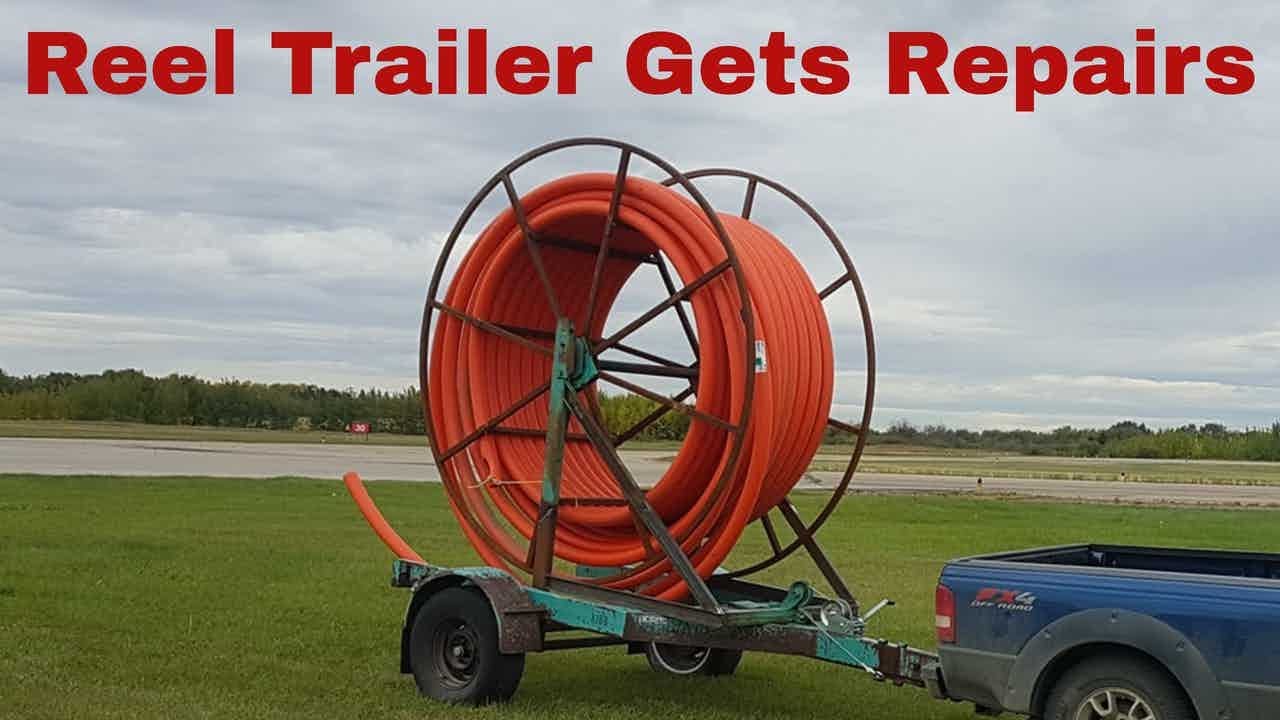 Reel Trailer   Gets Repairs and Upgrades - welding