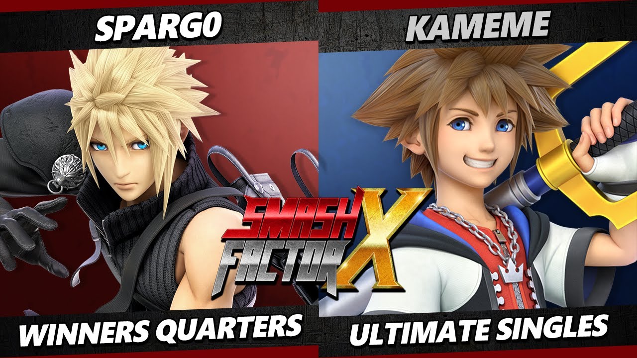 Smash Factor X - Spargo (Cloud) Vs. Kameme (Sheik, Sora) Smash Ultimate - SSBU