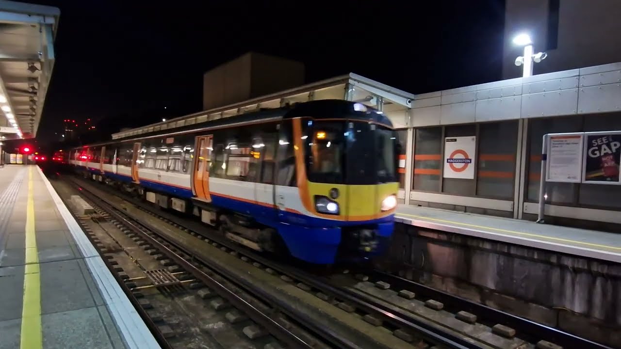 HAGGERSTON Overground Station at NIGHT (2022)