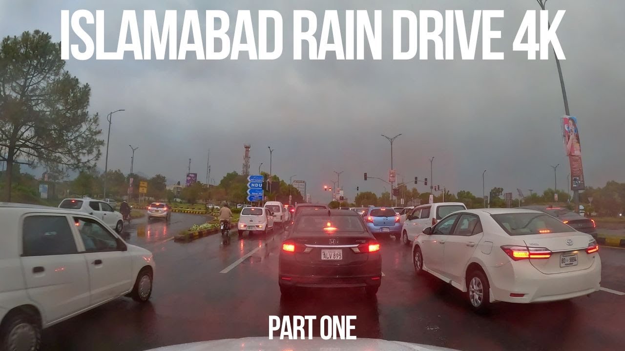 Islamabad Rain Drive | Islamabad Drive 4K | Islamabad Roads | Driving in Pakistan 4K