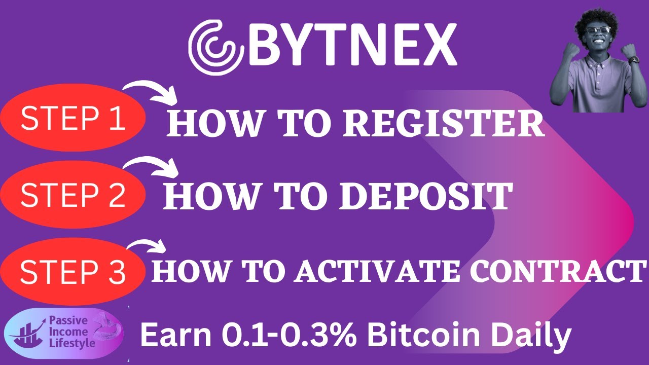 Bytnex -  [COMPUTER USER] - STEPS 1 to 3: - How To Register, Deposit, & Activate A Contract