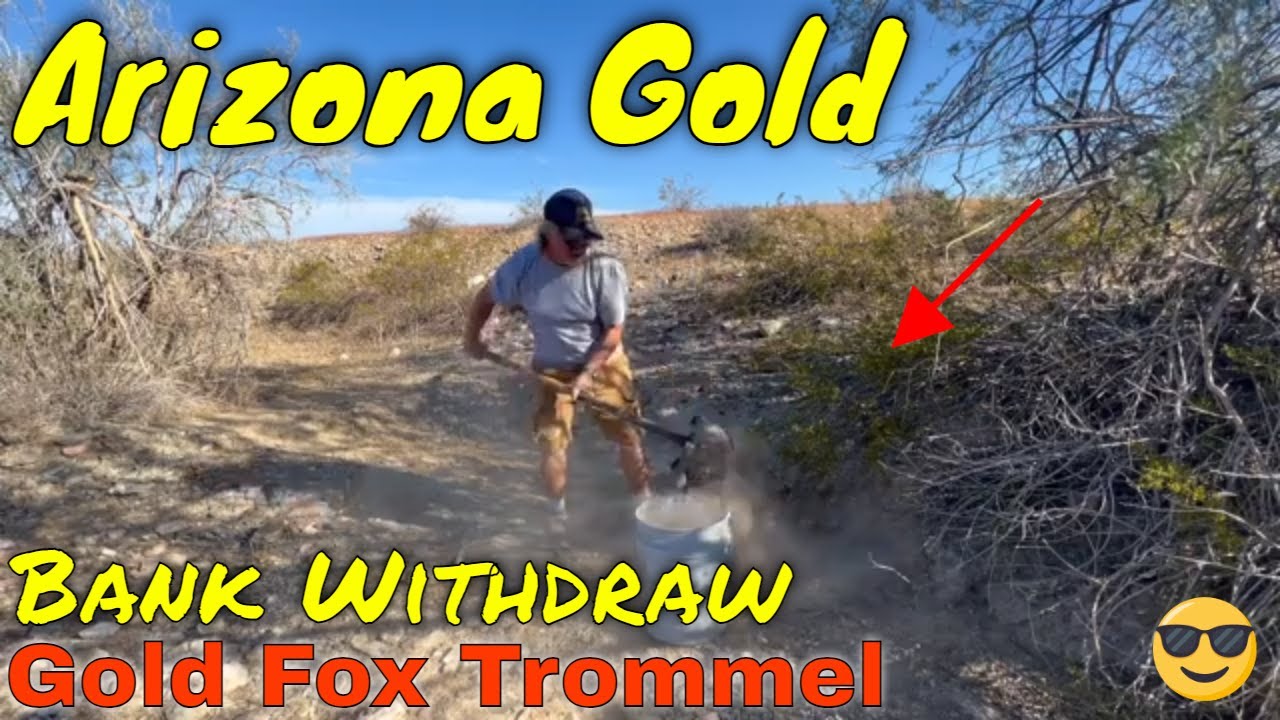 Making a Withdraw from the Bank. Gold Fox Trommel. Digging for Gold!