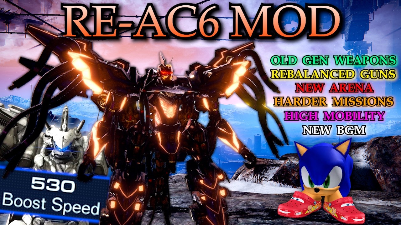 This ARMORED CORE 6 REMAKE MOD Is INSANE !! (RE-AC6 #1)