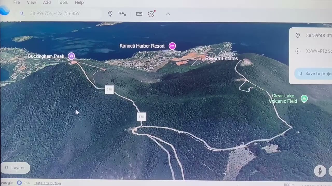 Clear Lake Volcanic Field Heat. April 16, 2025
