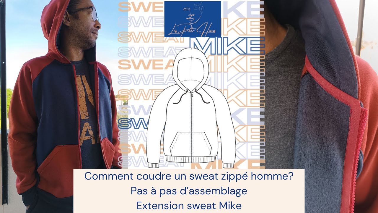 Comment coudre coudre un sweat-shirt homme zippé?