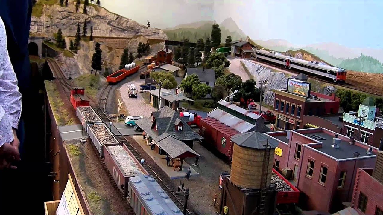 Model Trains layout from Muskoka, Ontario, Canada