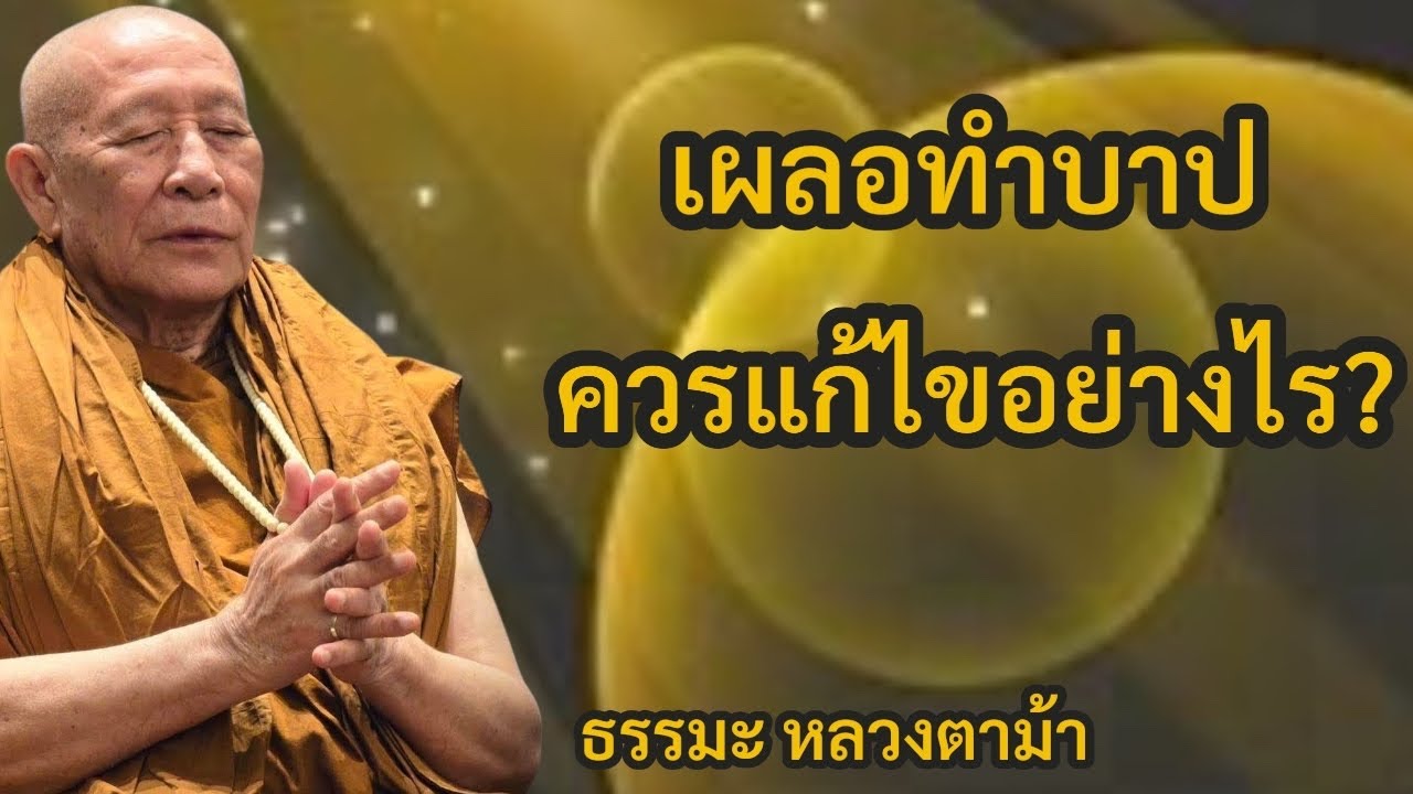 เผลอทำบาป ควรแก้ไขอย่างไร?