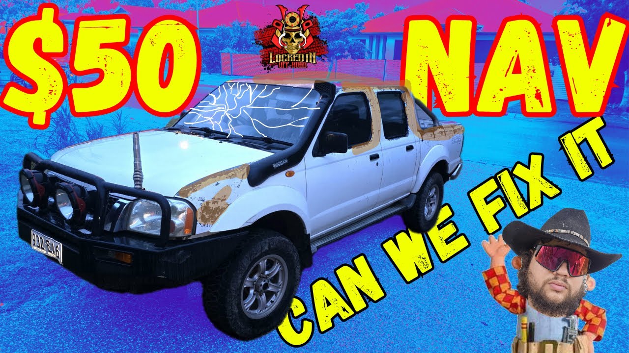 $50 NISSAN NAVARA D22 THERE IS ALOT WRONG CAN WE FIX ? REVIVE TO ROAD WORTHY