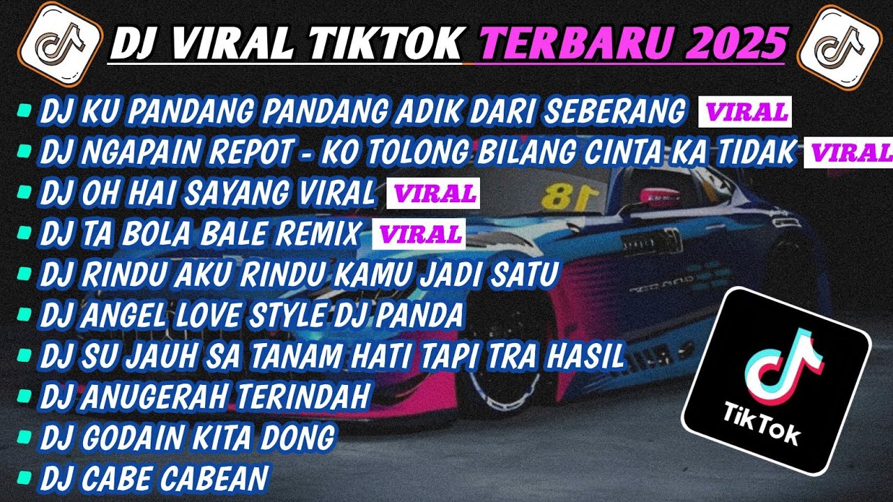 DJ TIKTOK TERBARU 2025-🎵DJ KU PANDANG PANDANG ADIK DARI SEBERANG🎵DJ NGAPAIN REPOT FULL ALBUM