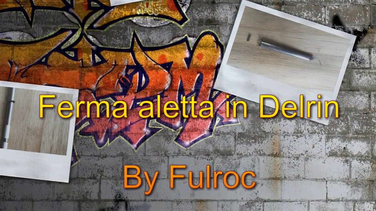 Ferma aletta in Delrin