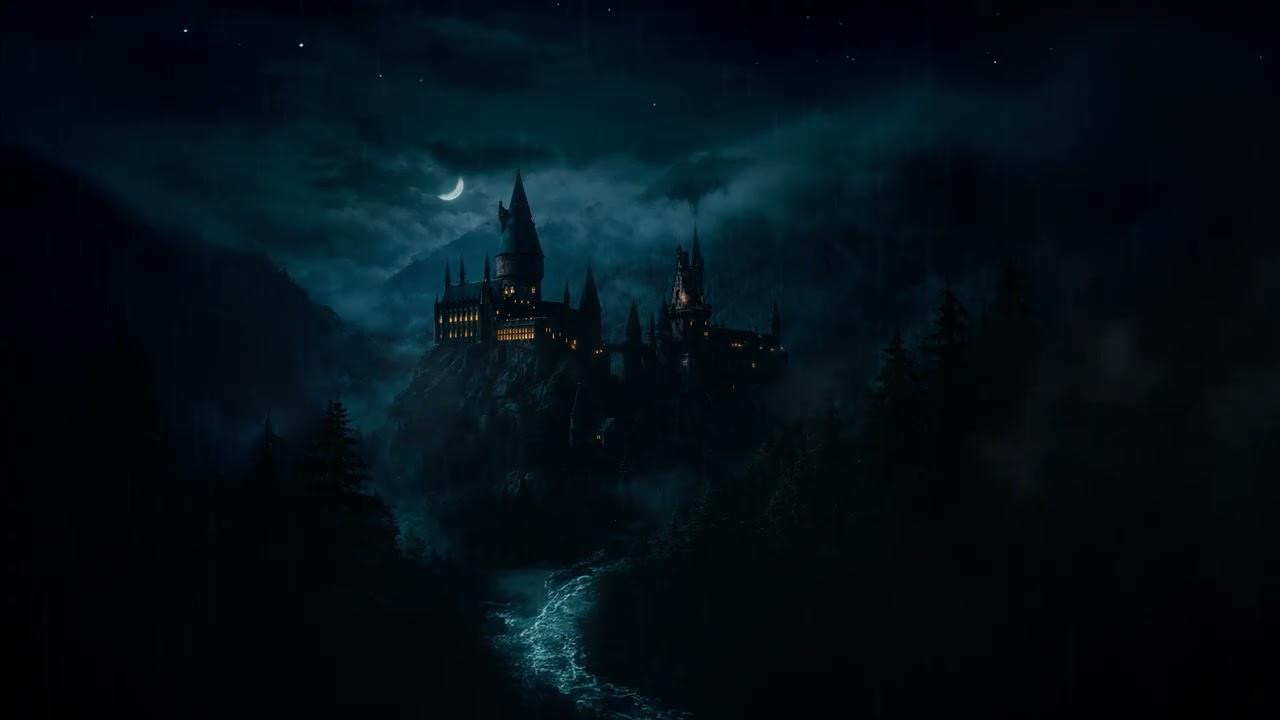 Fantasy Castle Rain – 10 Hours | Mystical Night Ambience for Sleep & Relaxation