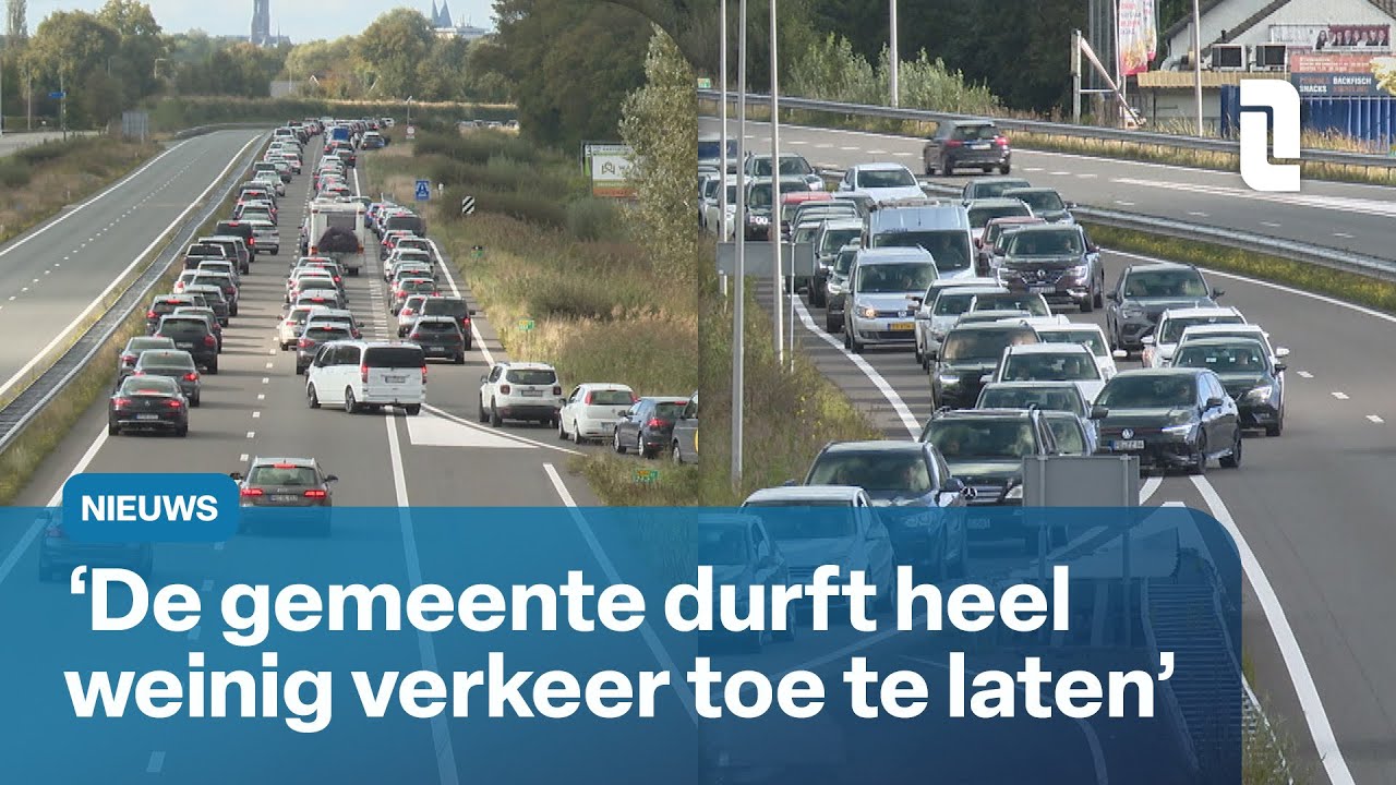 Duitse dagjesmensen zorgen voor lange files in Roermond | L1Nieuws
