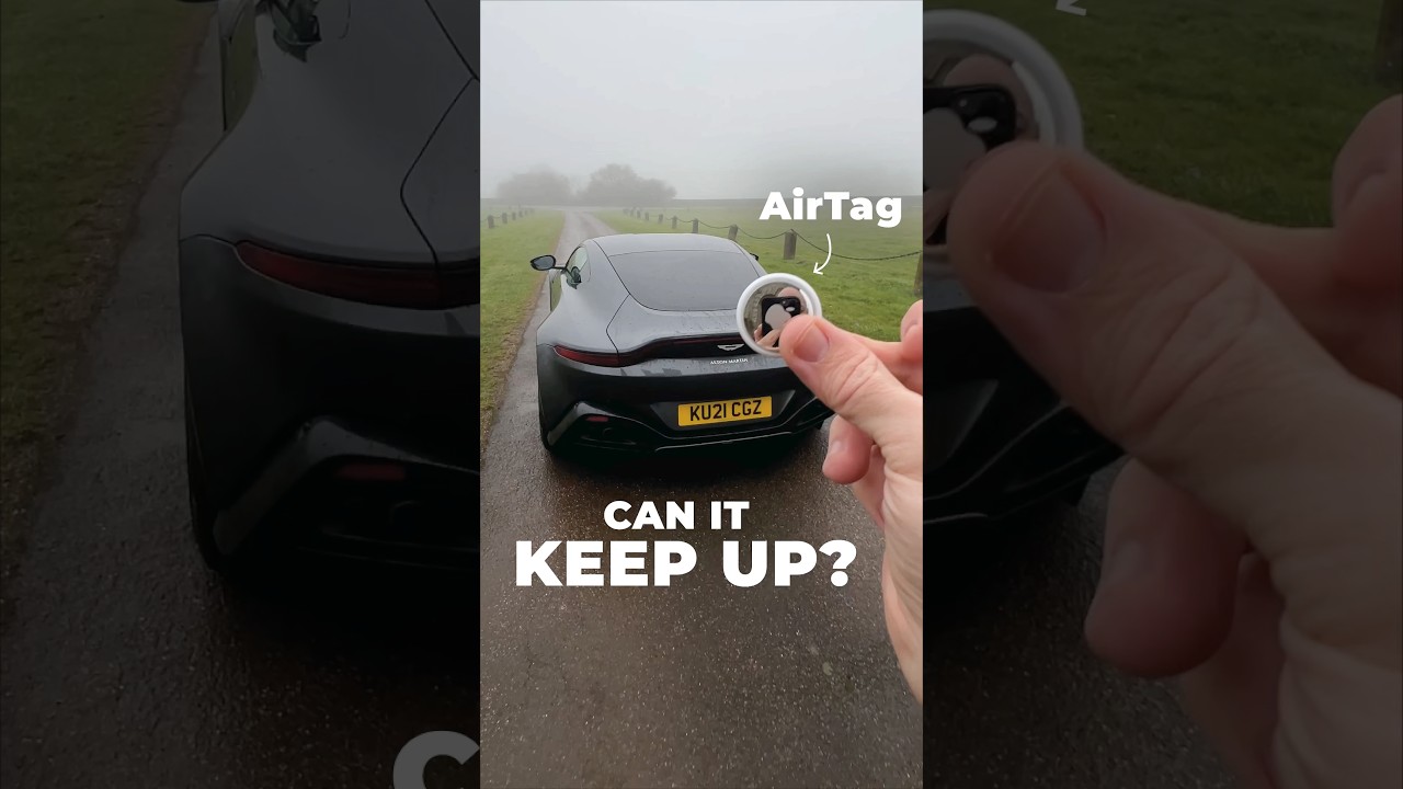 Сможет ли этот AirTag угнаться за моим Aston Martin? #car #astonmartin #supercars