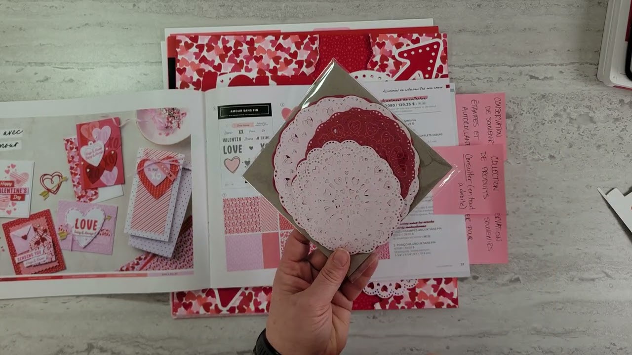 Assembler des kits de scrapbooking pour économiser.