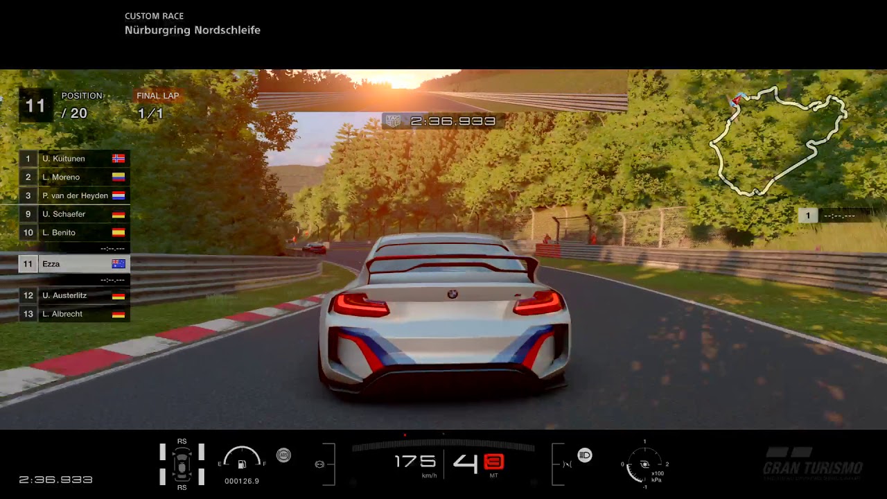 GT SPORT BMW VGT @ Nurburgring Nordschleife - bumper cam