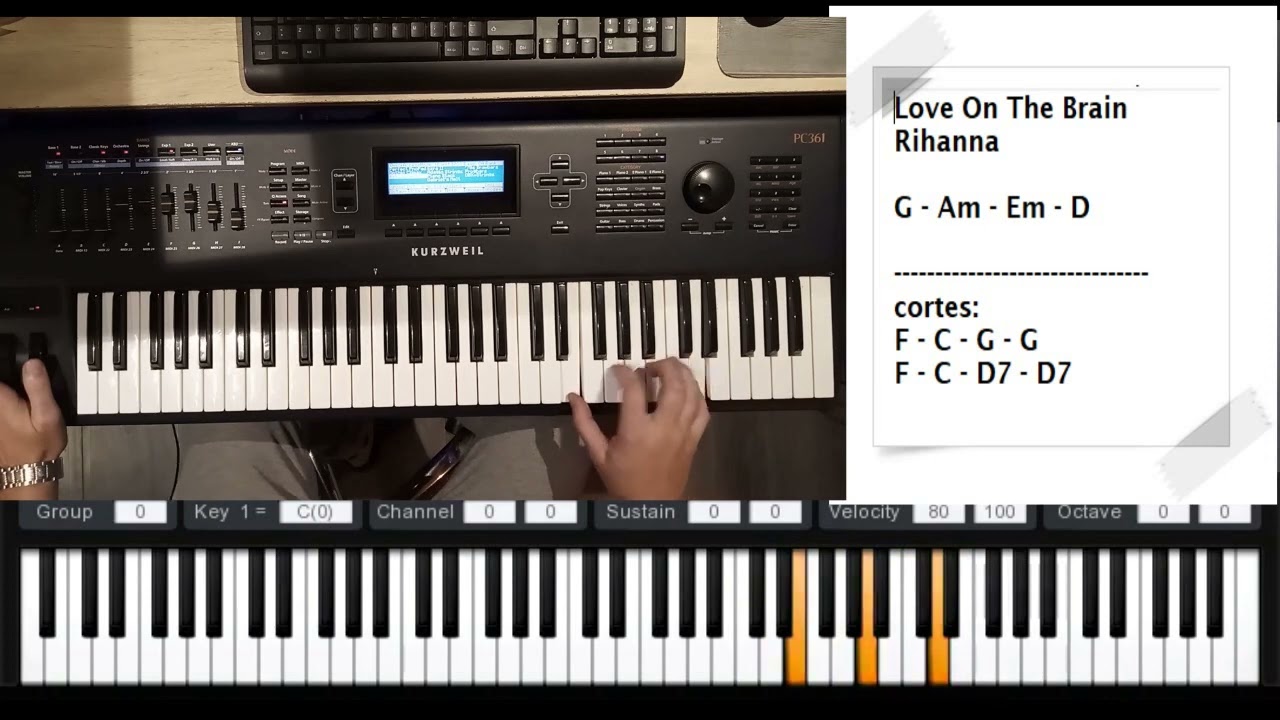 LOVE ON THE BRAIN (Rihanna) Organ Performance - VIDEO TUTORIAL - EDS