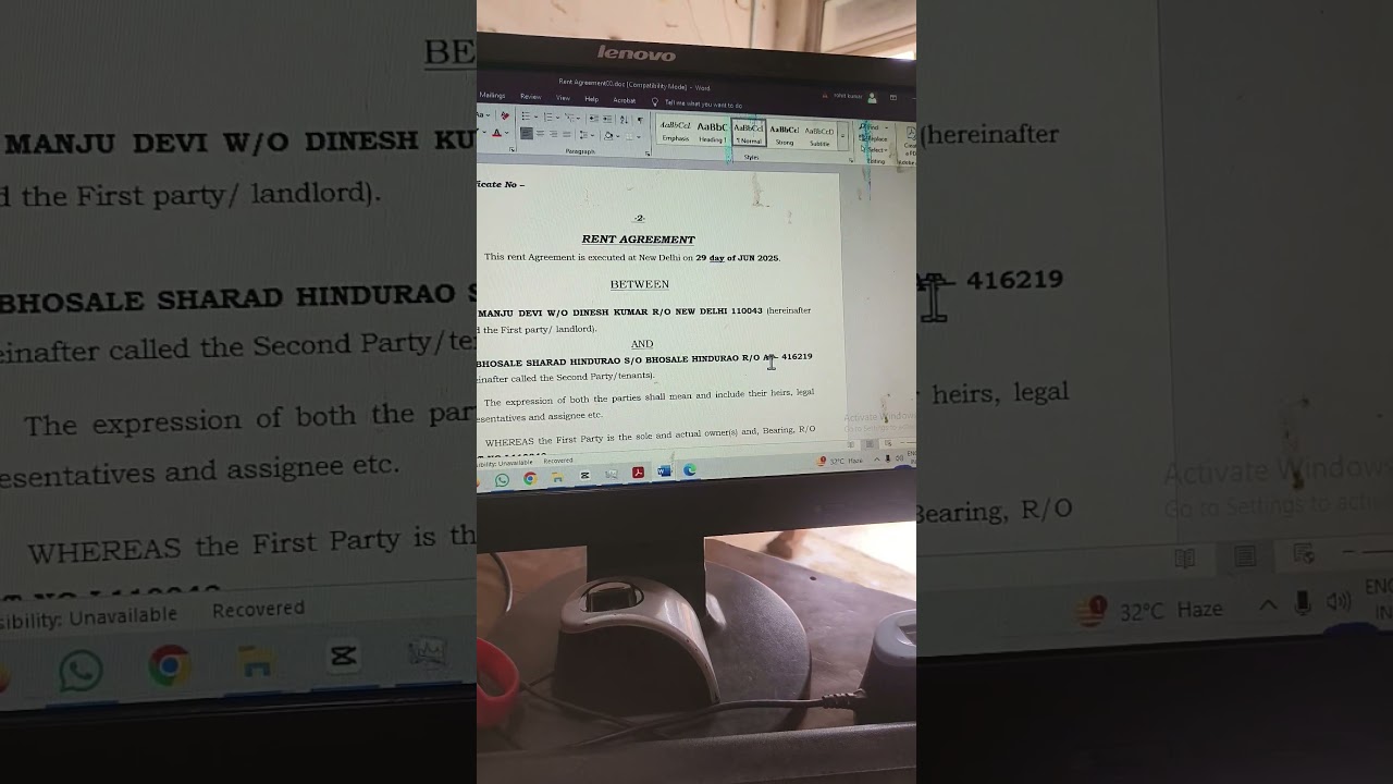 rent agreement kaise bnaye