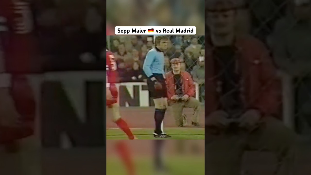 Sepp Maier 🇩🇪 vs Real Madrid in 1976 🔥 #germany #german #goalkeeper #bayern #bayernmunich