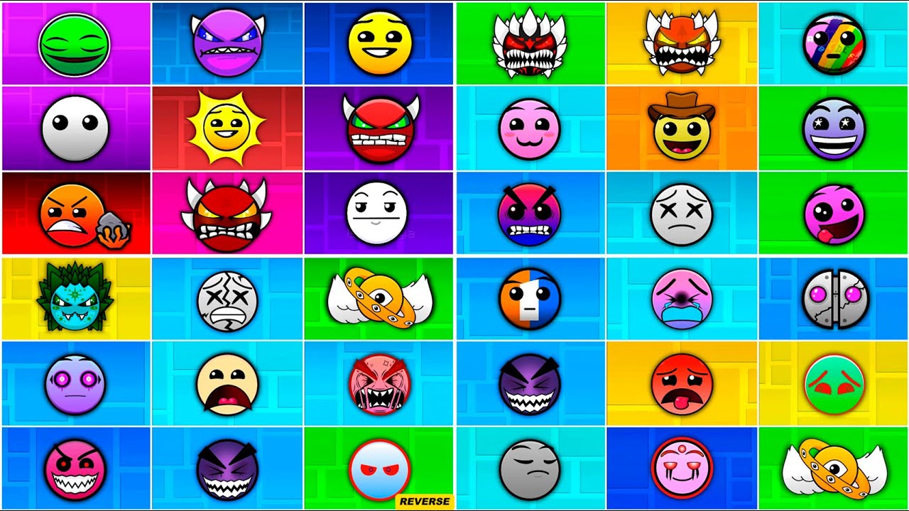 All Fire In The Hole Normal and Reverse | Geometry Dash