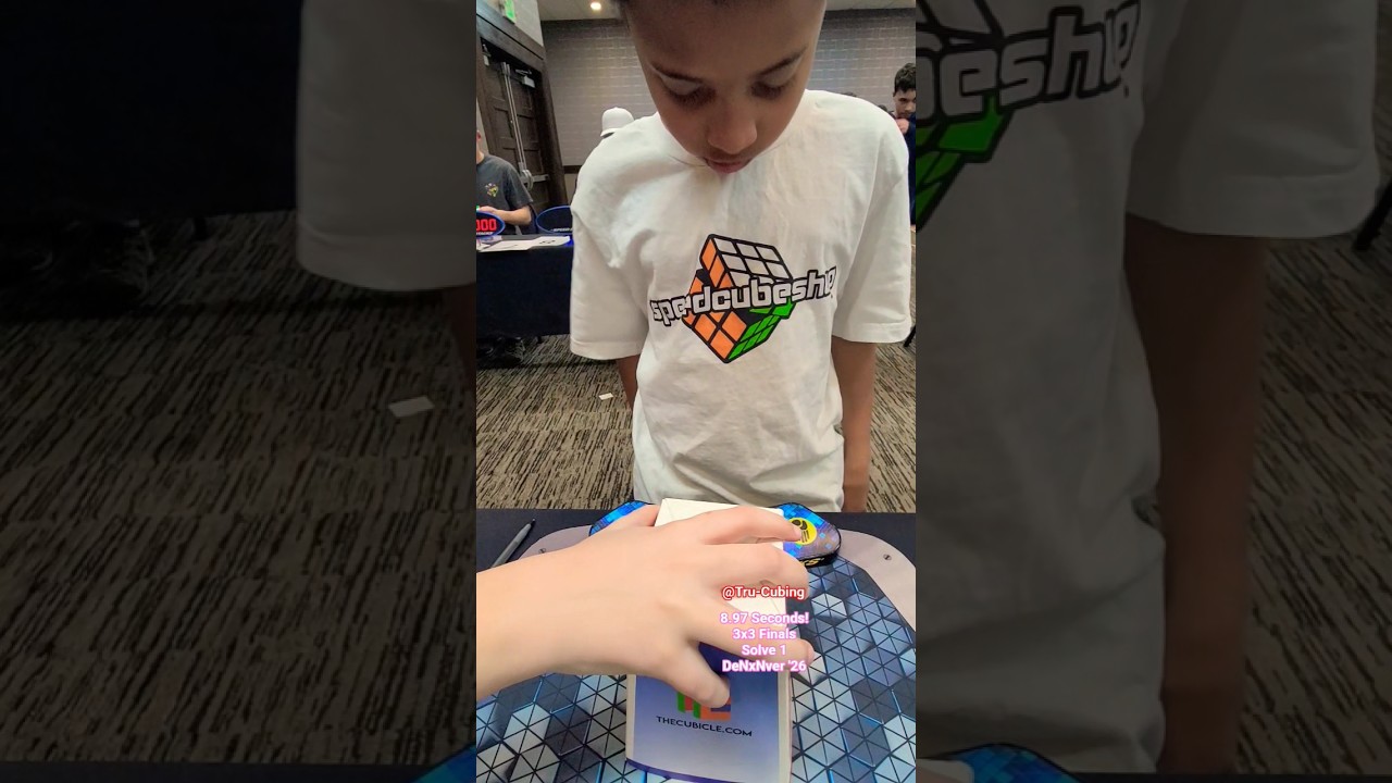 8.97 Seconds! 3x3 Finals, S1 - DeNxNver '26 #fyp #shorts #speedcubeshop #like #fun