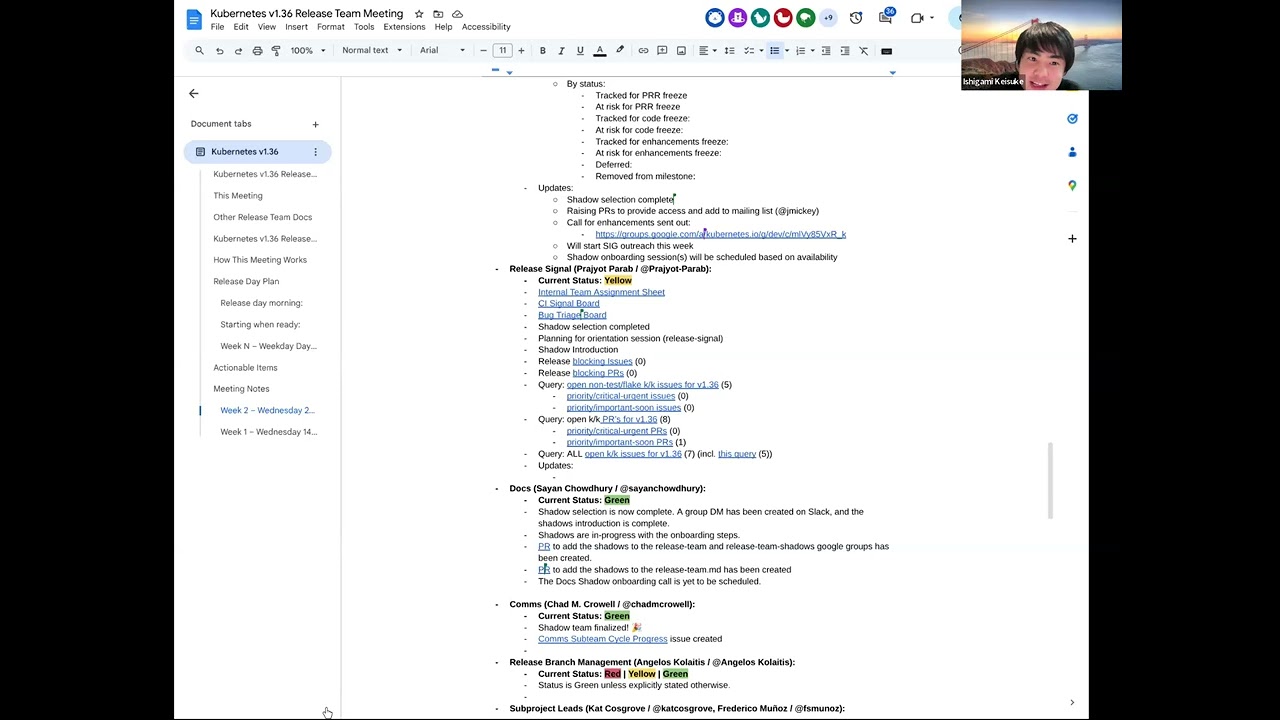 Kubernetes SIG Release for 2026-01-21