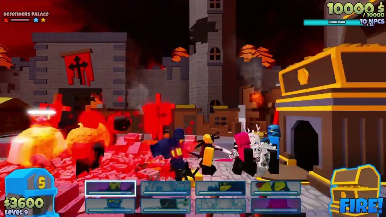 Beating 2s  tumored defenders palace