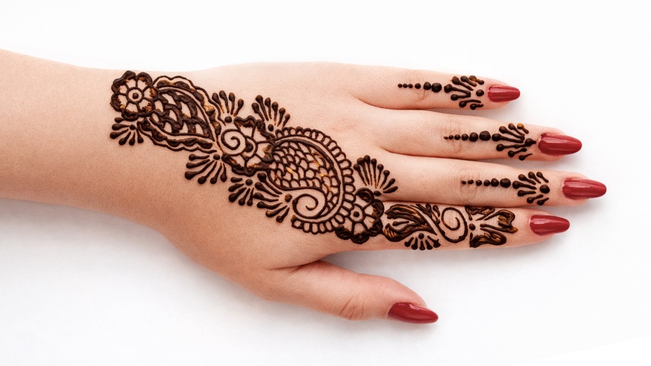 Eid Mehndi Designs | Easy Back Hand Mehndi for Beginners | Chand Raat Special