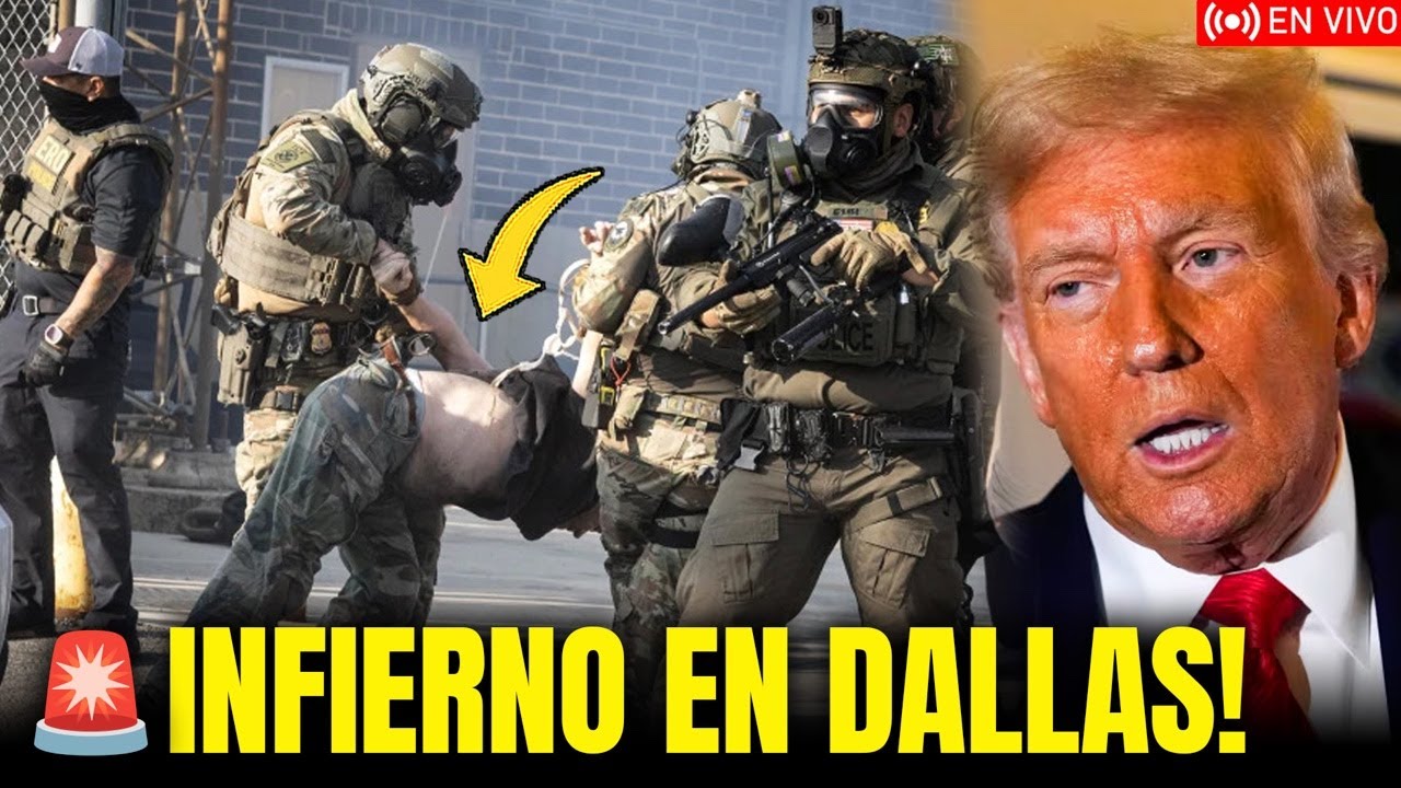 TERROR EN DALLAS! FRANCOTIRADOR ATACA HISPANOS DETENIDOS POR ICE