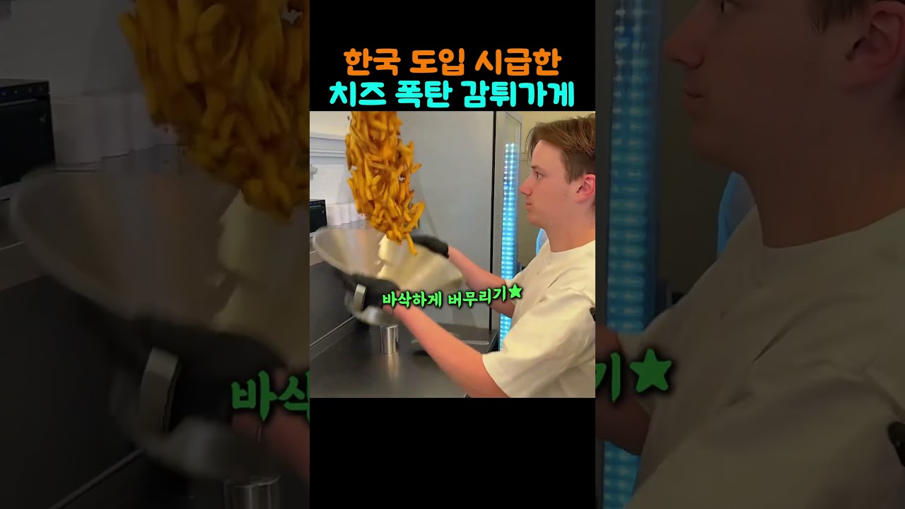 한국 도입 시급한 '치즈폭탄' 인생 감자튀김