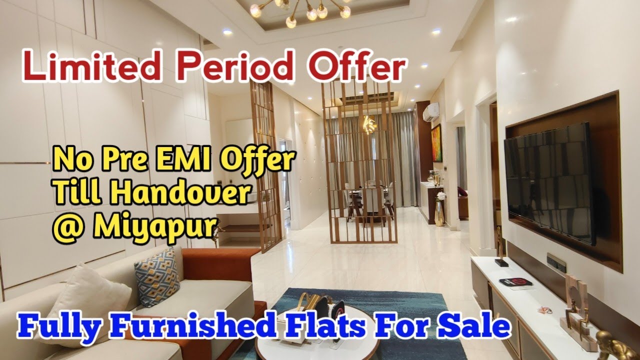 No Pre EMI Offer @ Miyapur -  Fully Furnished Flats For Sale in Gated Community