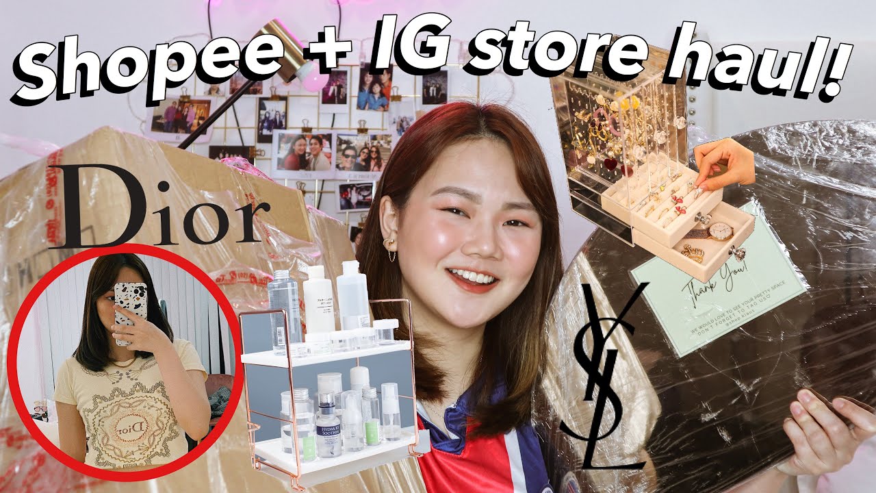 SHOPEE + ONLINE INSTAGRAM STORES HAUL! STEAL! 🤑 (SEPT. 2020)| ASHLEY SANDRINE