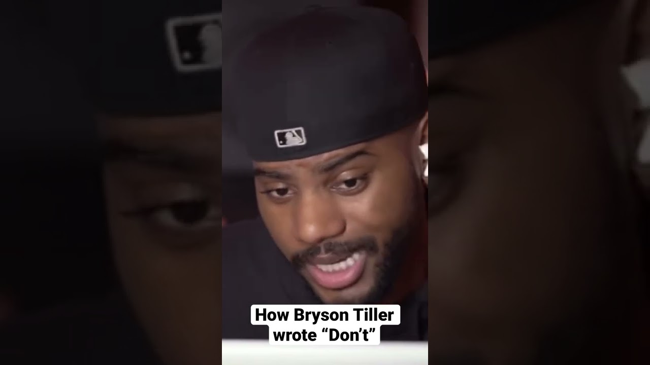 How Bryson Tiller&rsquo;s hit song &ldquo;Don&rsquo;t&rdquo; was written #shorts