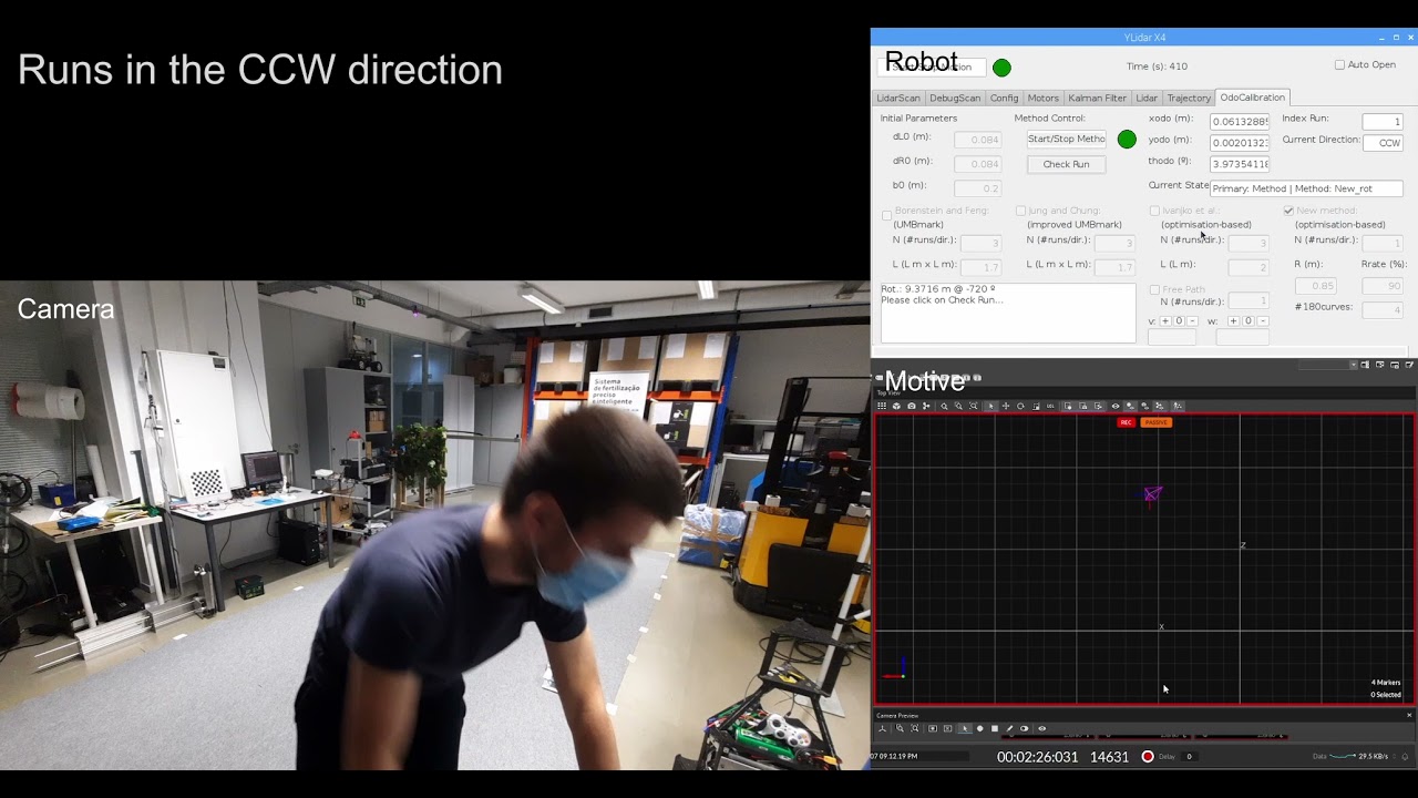 OptiOdom: Circular Calibration Path for Differential/Tricycle Robots