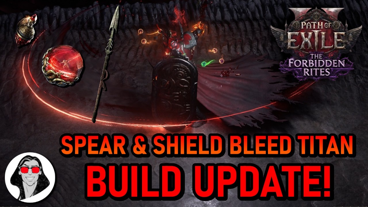 Sword & Board Practice with a Spear & Shield BLEED TITAN! | Path of Exile 2