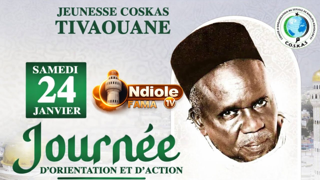 🔴 DIRECT TIVAOUANE :  JOURNÉE D'ORIENTATION ET D'ACTION DE LA JEUNESSE COSKAS TIVAOUANE