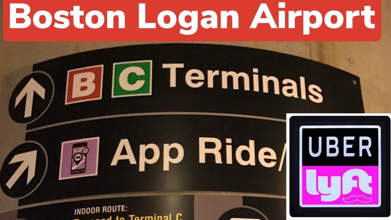 Donde dejar y recoger pasajeros de Uber y lyft en el Aereopuerto de Boston.