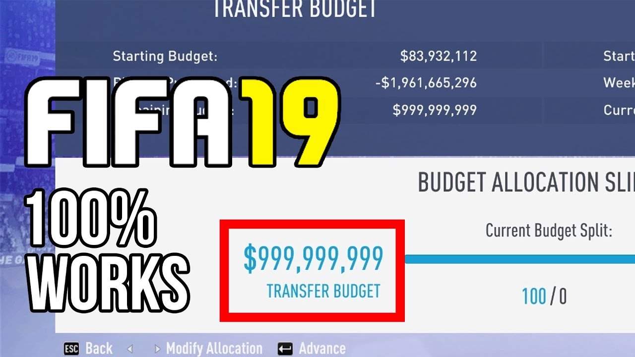 FIFA 19 Career Mode Money Hack!! 100% Works!! Cheat Engine