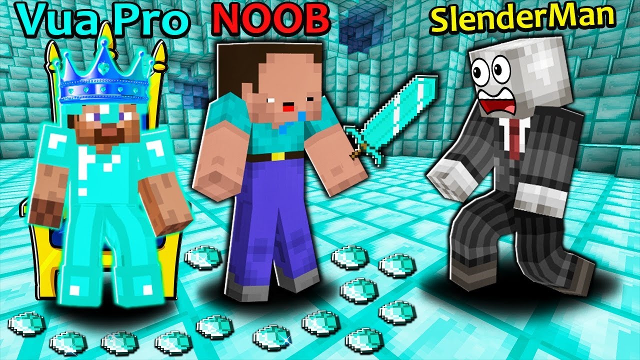 NOOB PHẢN BỘI SLENDERMAN V&Agrave; NHẬN VUA PRO L&Agrave; ANH TRAI TRONG MINECRAFT