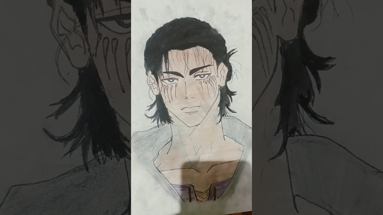 anime drawing of earn yager from attack on titans 